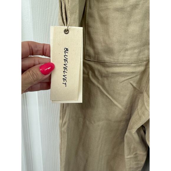 Blue velvet Berlin NWT Small Cargo jogger Beige Khaki 100% Cotton - Picture 11 of 14